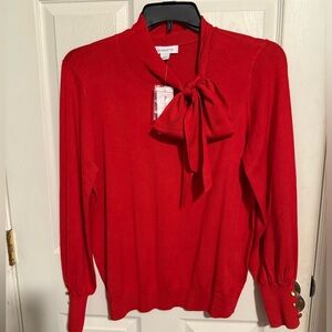 BNWT Liz Claiborne Red Sweater